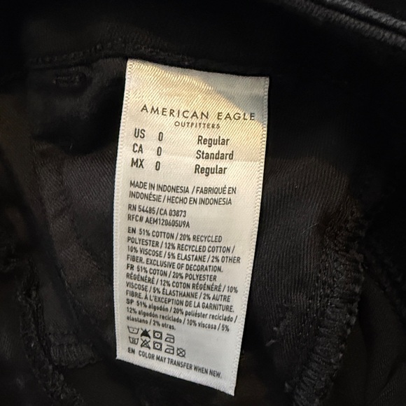 American Eagle Outfitters Black Skinny Jeans - Picture 2 of 2